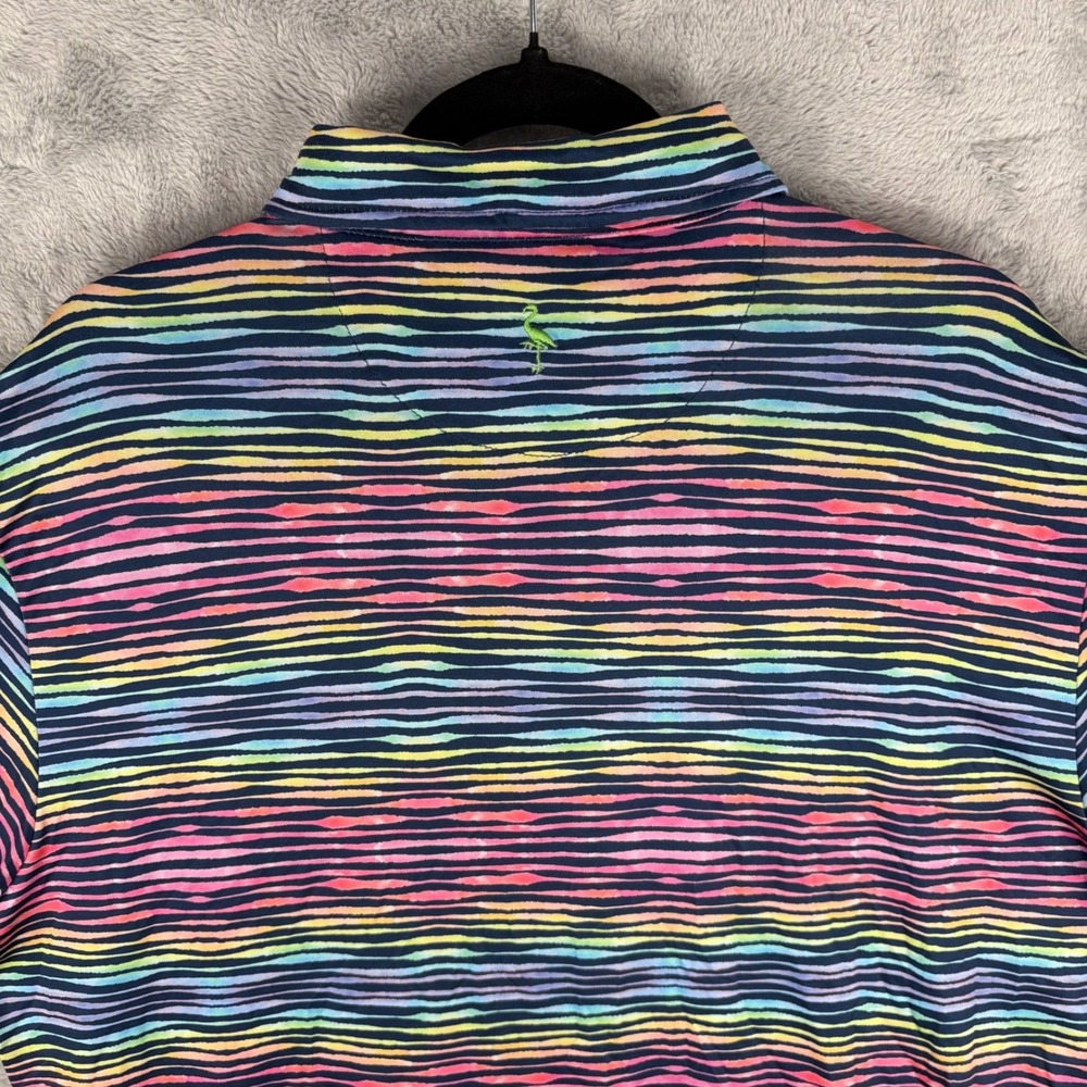 Tailor Byrd Men SPF 30 Performance Golf Polo Colorful Geometric Design Size XL - Picture 5 of 10